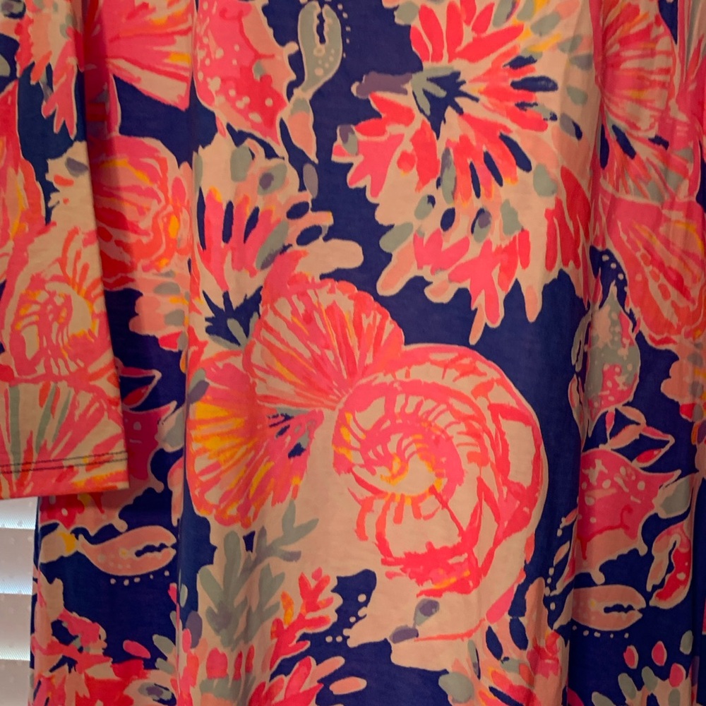 Lily Pulitzer Noelle Bennett Blue Bay Dreamin dress with cute tie back - Picture 3 of 13
